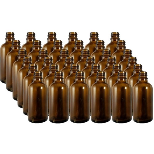 10ml Amber Glass Bottles - Pack of 36 (No Caps)