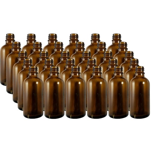 15ml Amber Glass Bottles - Pack of 30 (No Caps)