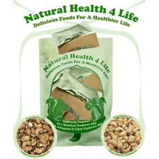 20 Snack Pouches - 10 x Smoked Cashews 25g, 10 x Jalapeno & Lime Cashews 25g = 500g