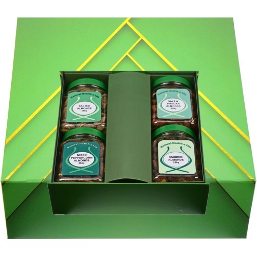 Selection Gift Box - 4 Almond Nut Varieties 4 = 1kg