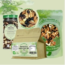 Deluxe Dried Fruit and Raw Nuts Mix