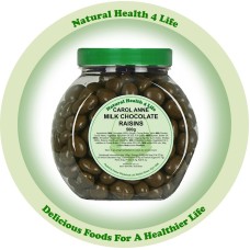 Carol Anne Milk Chocolate Raisins in Gift Jar 500g